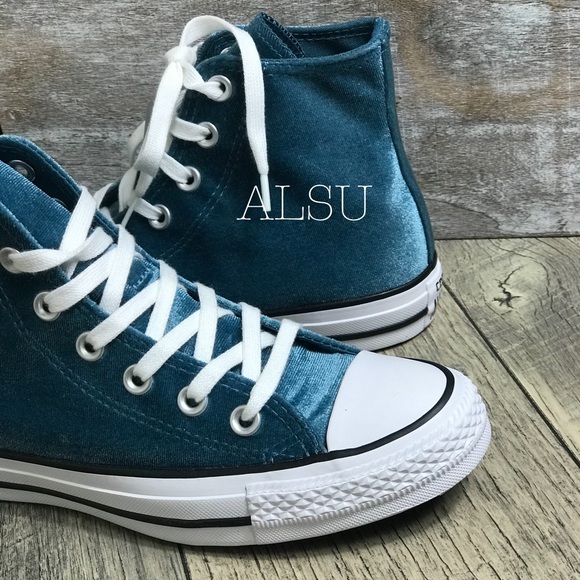 NWT Converse Ctas HI Velvet Teal W AUTHENTIC - Picture 6 of 8